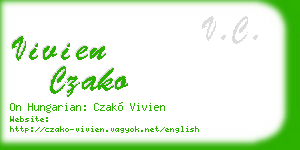 vivien czako business card